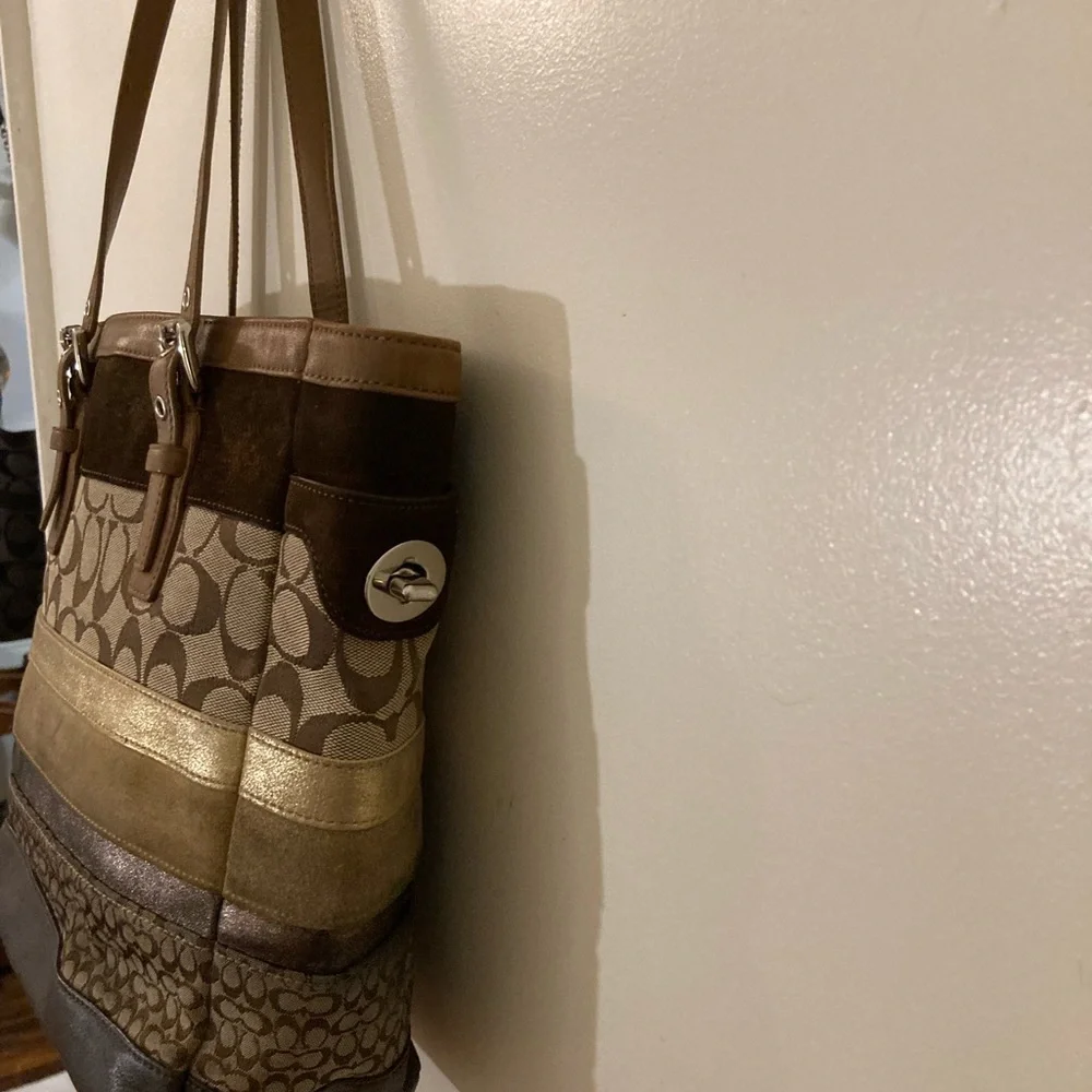 Coach Tote No. F11529 VINTAGE PATCHWORK EDITION shoulderbag and Wallet set - Picture 5 of 10